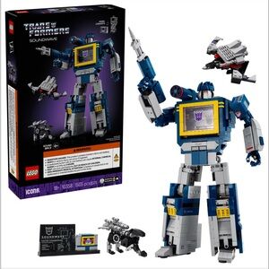 LEGO Icons Transformers Soundwave Set 10358 - 1505 pcs - New Sealed - In Hand